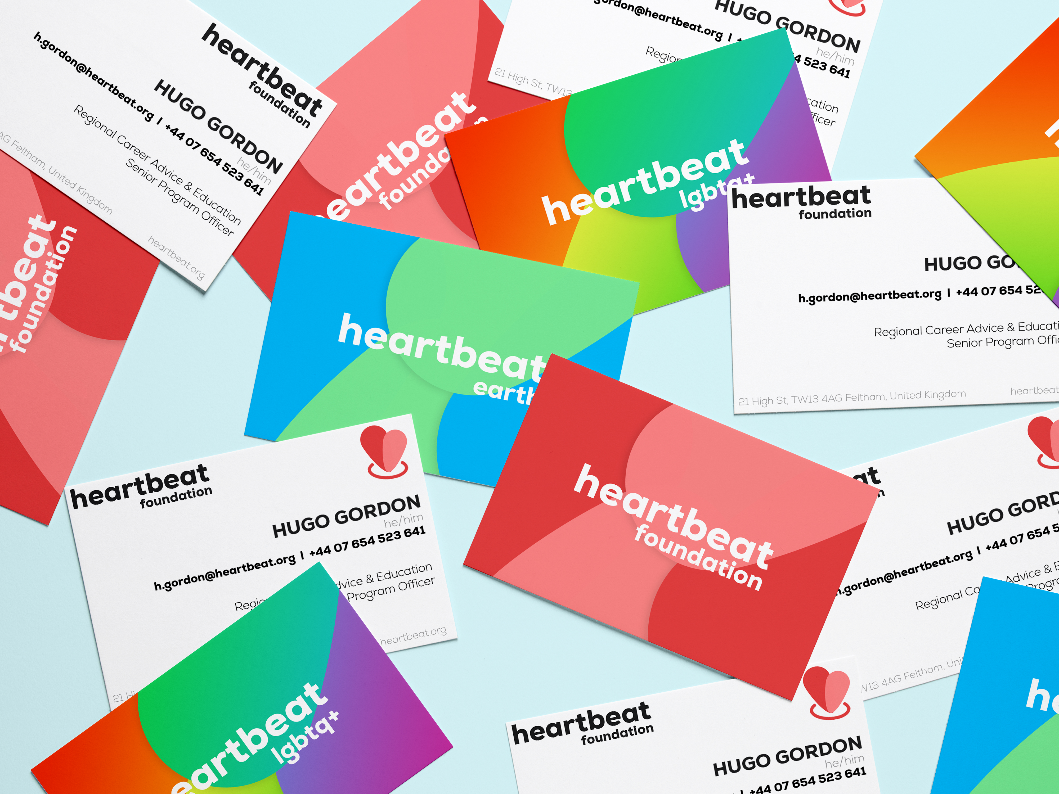 Heartbeat Foundation Business Cards